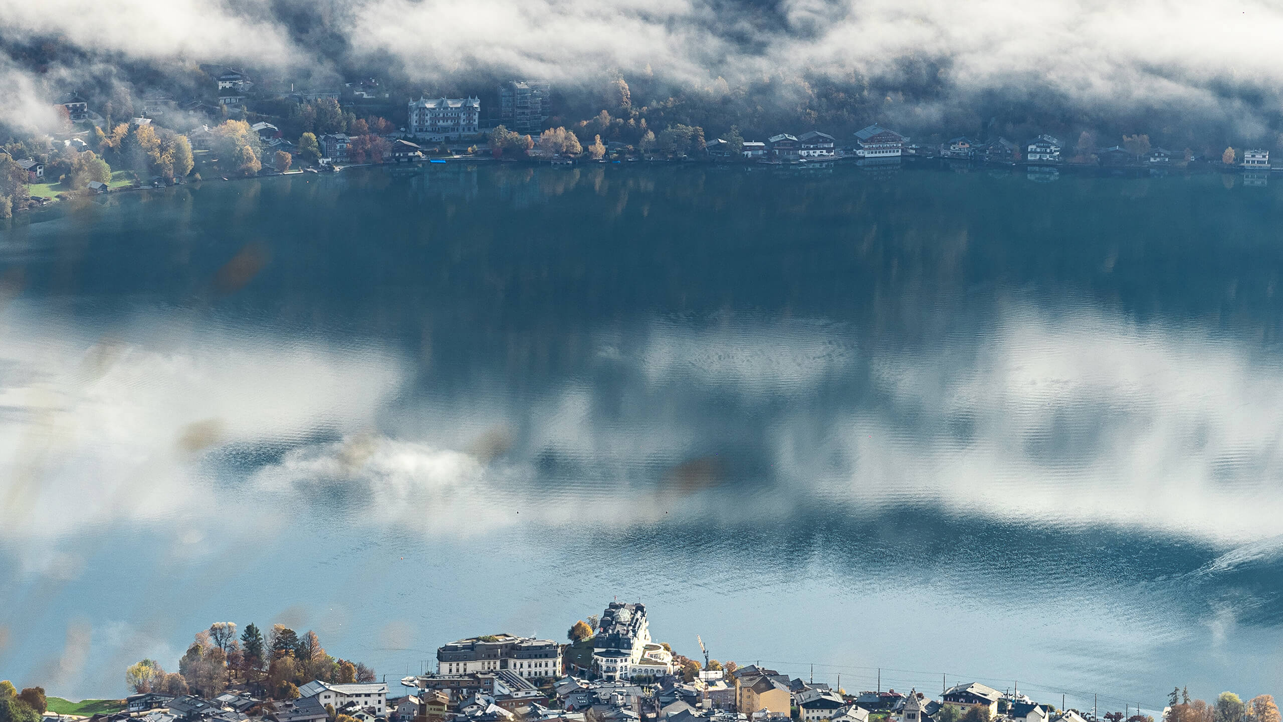 Zeller See Drohnenaufnahme