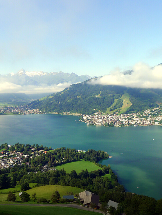 Panoramaaufnahme vom Zeller See