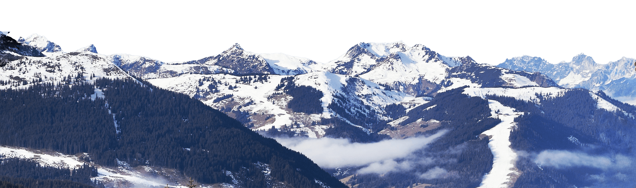 Verschneite Bergwelt